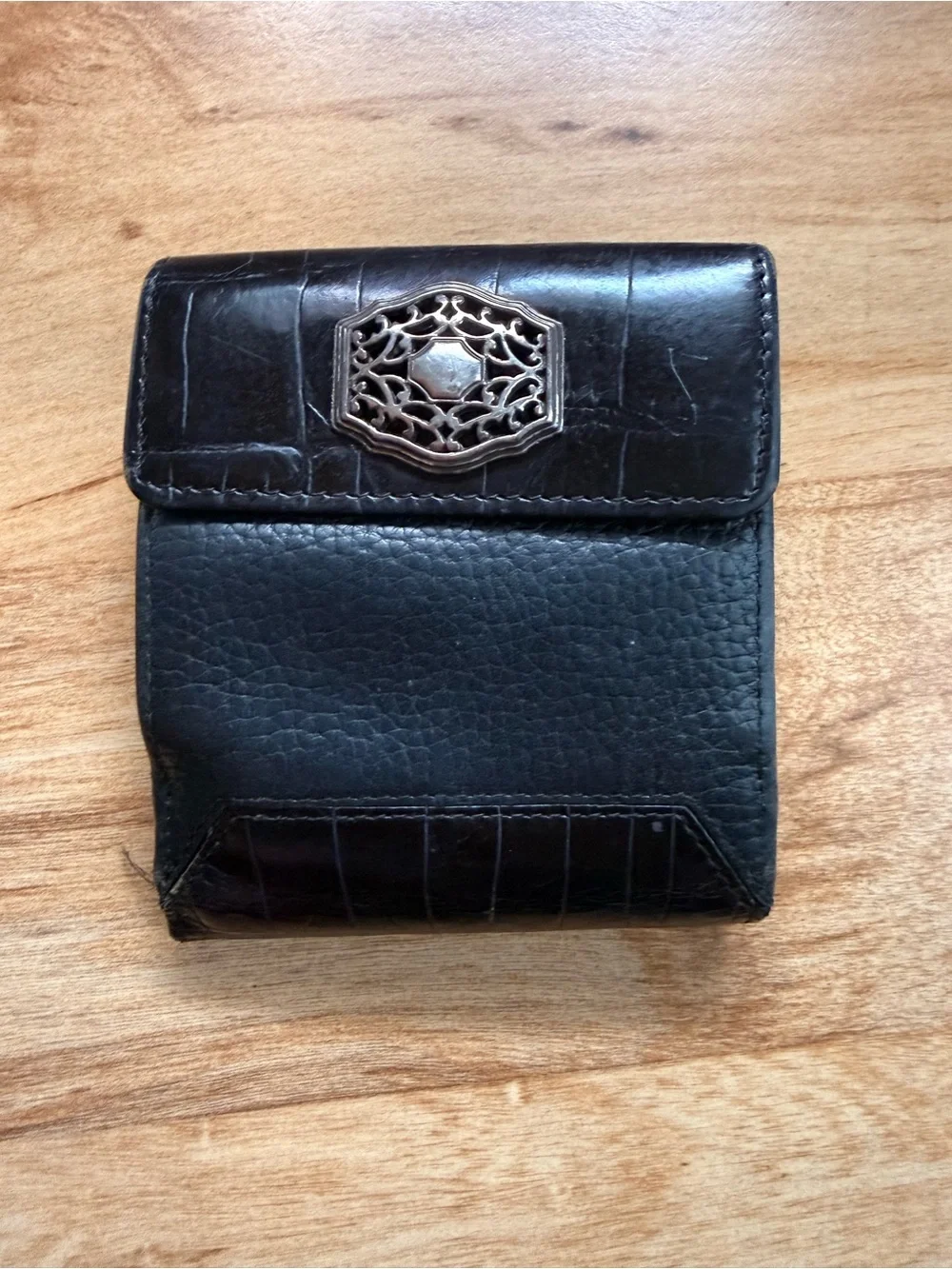 Brighton croc embossed